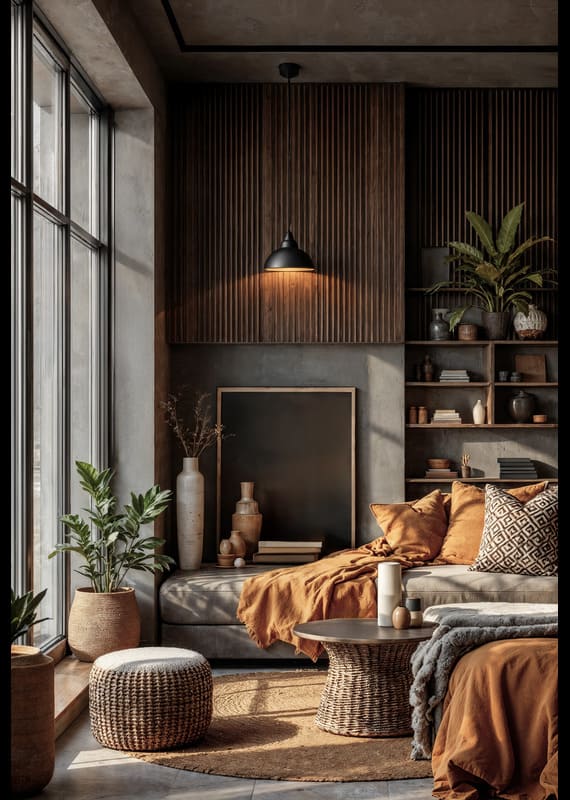 Modern cozy living room Interior Design - Nest Home Furniture